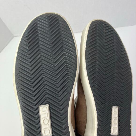 CLOUD Footwear Womens Viva Slip-on Mid Top Sneakers Tan Taupe w Black Star Gore - Picture 13 of 16